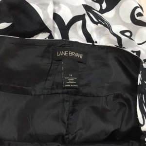 Lane Bryant black and white skirt